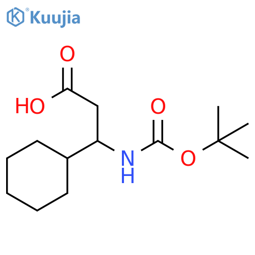 3-tert-Butoxycarbonylamino-3-cyclohexylpropionic Acid structure