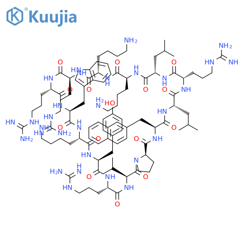 CYCLO[3-(2-NAPHTHALENYL)-L-ALANYL-L-LEUCYL-L-ARGINYL-L-LEUCYL-L-LYSYL-L-LYSYL-L-ARGINYL-L-ARGINYL-L-TRYPTOPHYL-L-LYSYL-L-TYROSYL-L-ARGINYL-L-VALYL-D-PROLYL] structure