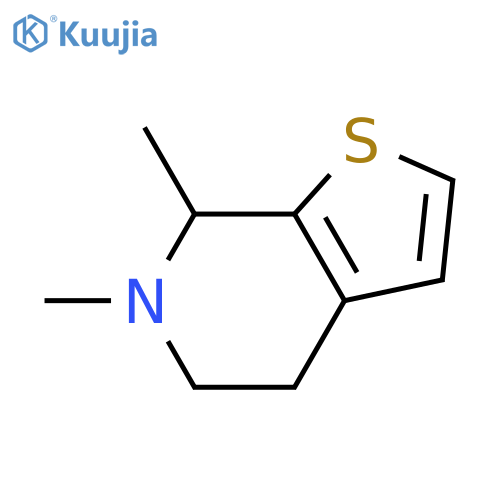 Thieno[2,3-c]pyridine,4,5,6,7-tetrahydro-6,7-dimethyl- structure