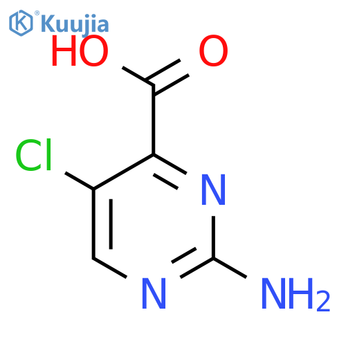 2-Amino-5-chloropyrimidine-4-carboxylic acid structure