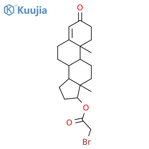 17-bromoacetoxy-4-androsten-3-one structure