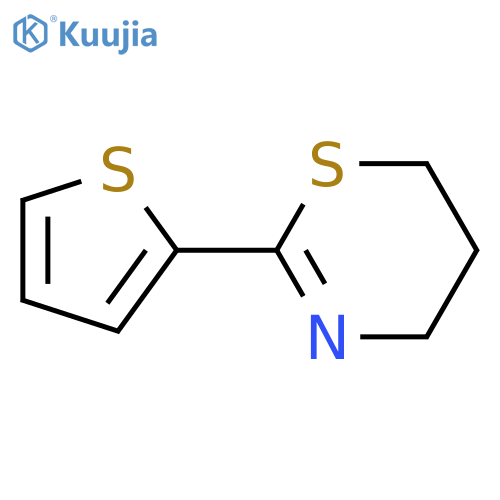4H-1,3-THIAZINE, 5,6-DIHYDRO-2-(2-THIENYL)- structure