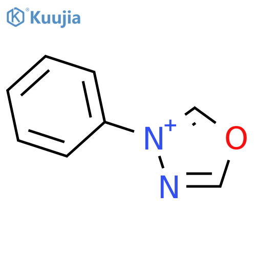 1,3,4-Oxadiazolium, 3-phenyl- structure