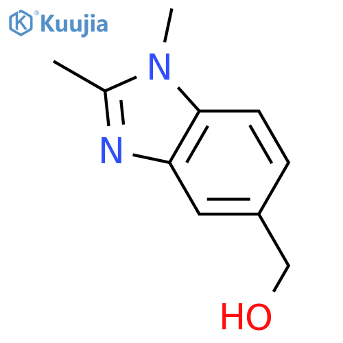 (1,2-Dimethyl-1H-benzo[d]imidazol-5-yl)methanol structure