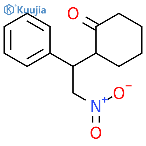 Cyclohexanone, 2-(2-nitro-1-phenylethyl)- structure