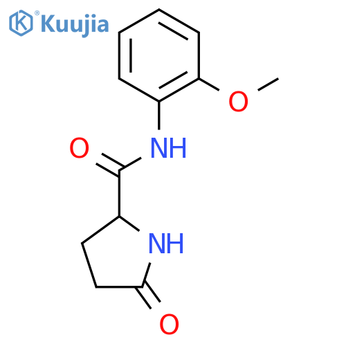 N-(2-Methoxyphenyl)-5-oxo-2-pyrrolidinecarboxamide structure