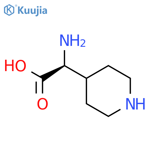 4-Piperidineaceticacid, a-amino-, (aS)- structure