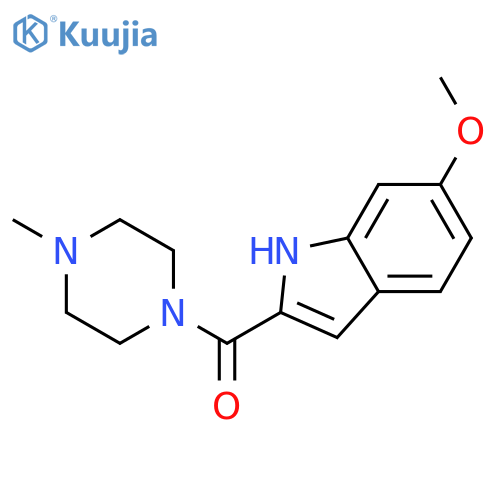 PIPERAZINE, 1-[(6-METHOXY-1H-INDOL-2-YL)CARBONYL]-4-METHYL- structure