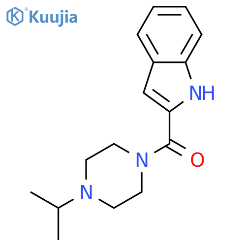 Piperazine, 1-(1H-indol-2-ylcarbonyl)-4-(1-methylethyl)- structure