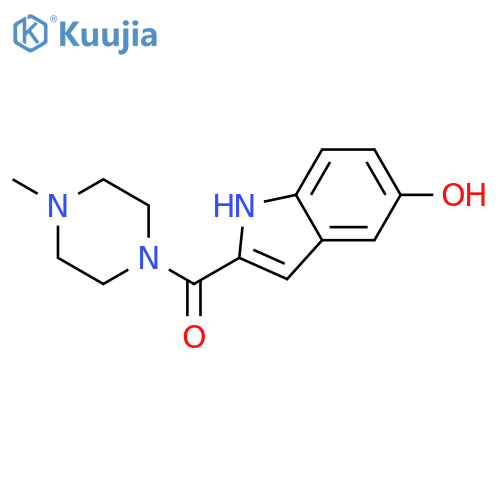 (5-Hydroxy-1H-indol-2-yl)-(4-methyl-piperazin-1-yl)-methanone structure