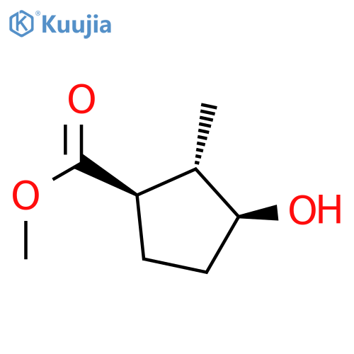 Cyclopentanecarboxylic acid, 3-hydroxy-2-methyl-, methyl ester, (1R,2S,3S)- structure