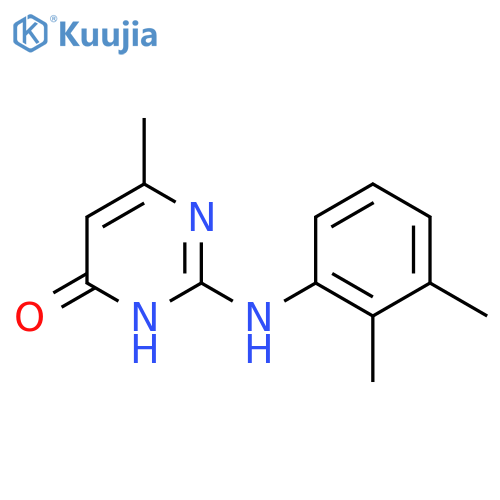 2-(2,3-Dimethylphenyl)amino-6-methylpyrimidin-4(3H)-one structure