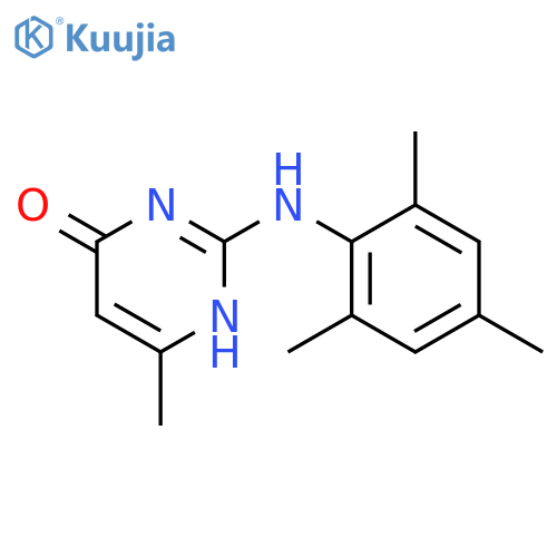 4(1H)-PYRIMIDINONE, 6-METHYL-2-[(2,4,6-TRIMETHYLPHENYL)AMINO]- structure