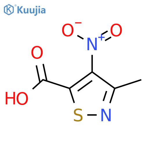 5-Isothiazolecarboxylicacid, 3-methyl-4-nitro- structure