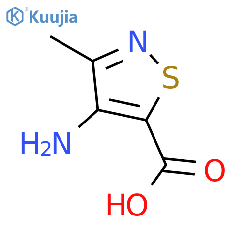 4-amino-3-methyl-1,2-thiazole-5-carboxylic acid structure