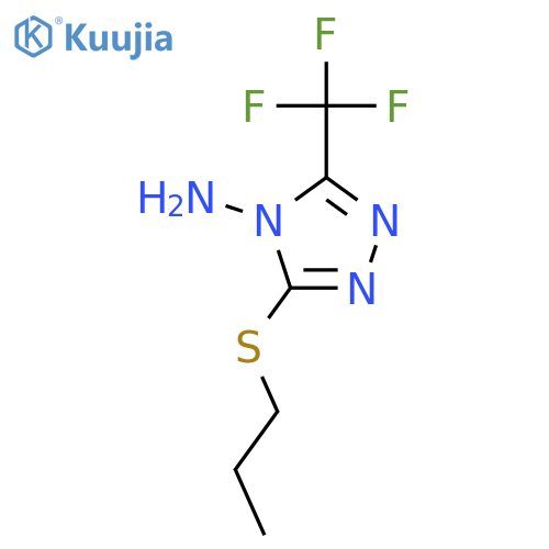 3-(propylsulfanyl)-5-(trifluoromethyl)-4H-1,2,4-triazol-4-amine structure
