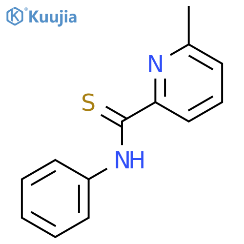 2-Pyridinecarbothioamide, 6-methyl-N-phenyl- structure