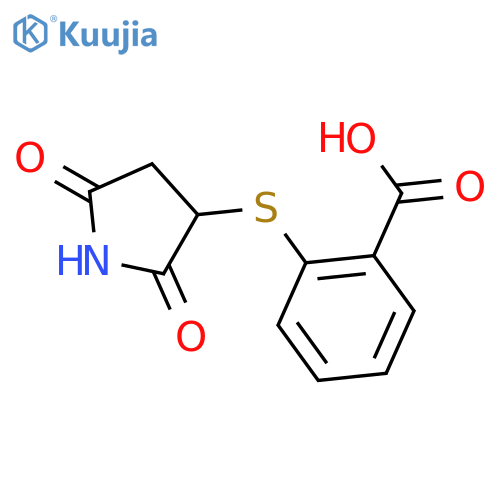 2-(2,5-Dioxopyrrolidin-3-yl)thiobenzoic Acid structure