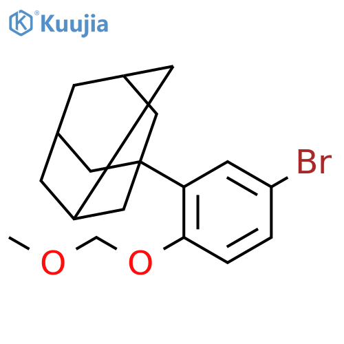 TRICYCLO[3.3.1.13,7]DECANE, 1-[5-BROMO-2-(METHOXYMETHOXY)PHENYL]- structure