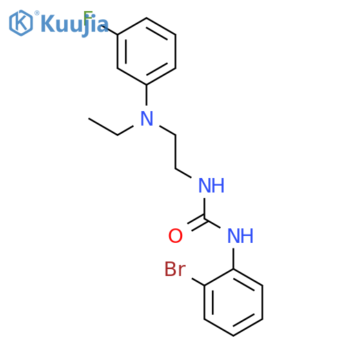 UREA, N-(2-BROMOPHENYL)-N'-[2-[ETHYL(3-FLUOROPHENYL)AMINO]ETHYL]- structure