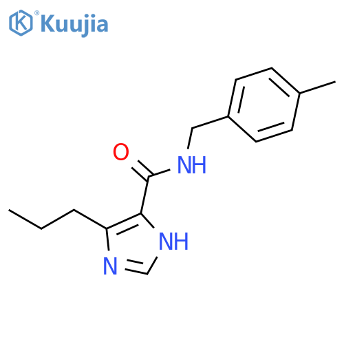 1H-Imidazole-4-carboxamide, N-[(4-methylphenyl)methyl]-5-propyl- structure