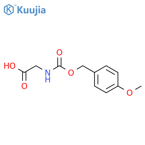 Glycine, N-[[(4-methoxyphenyl)methoxy]carbonyl]- structure