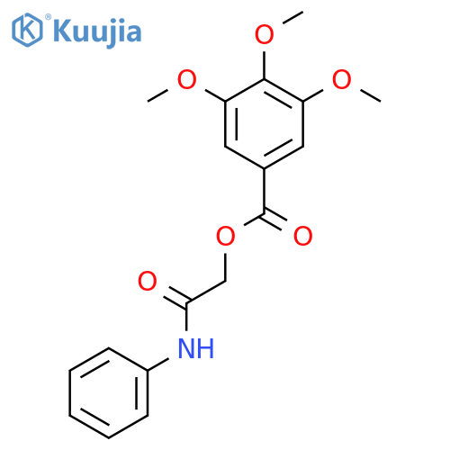 (phenylcarbamoyl)methyl 3,4,5-trimethoxybenzoate structure