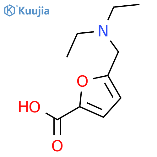 5-(diethylamino)methylfuran-2-carboxylic acid structure