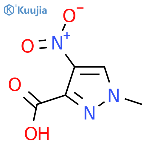 1-methyl-4-nitro-1H-pyrazole-3-carboxylic acid structure