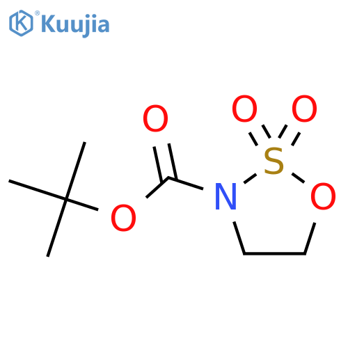 tert-butyl 2,2-dioxo-1,2λ?,3-oxathiazolidine-3-carboxylate structure
