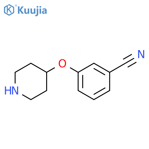 3-(4-piperidyloxy)benzonitrile structure