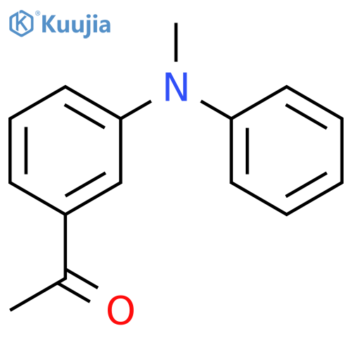 Ethanone, 1-[3-(methylphenylamino)phenyl]- structure