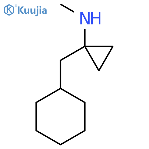 1-(cyclohexylmethyl)-N-methylcyclopropan-1-amine structure