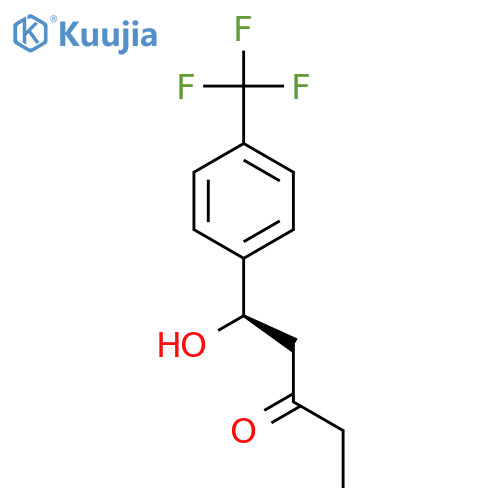 3-Pentanone, 1-hydroxy-1-[4-(trifluoromethyl)phenyl]-, (1R)- structure