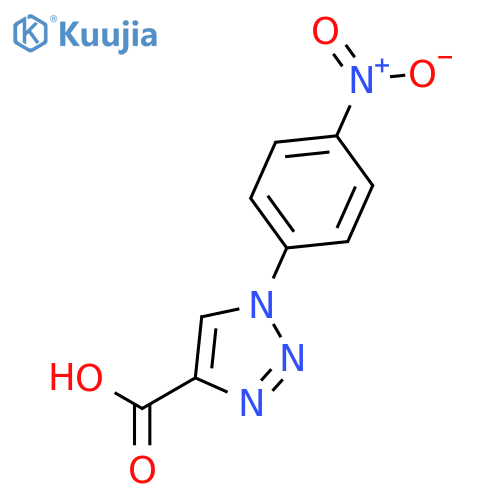 1-(4-nitrophenyl)-1H-1,2,3-triazole-4-carboxylic acid structure