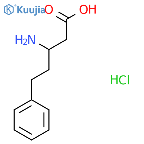 3-Amino-5-phenylpentanoic acid hydrochloride structure