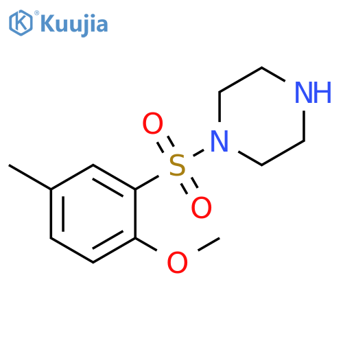 1-(2-Methoxy-5-methyl-benzenesulfonyl)-piperazine structure