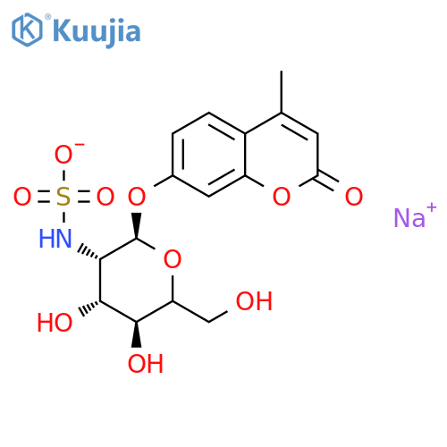 4-Methylumbelliferyl 2-Sulfamino-2-deoxy-a-D-glucopyranoside Sodium Salt structure