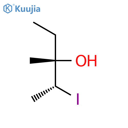 3-Pentanol, 2-iodo-3-methyl-, (2R,3S)-rel- structure