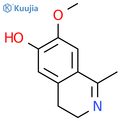 6-Isoquinolinol,3,4-dihydro-7-methoxy-1-methyl- structure