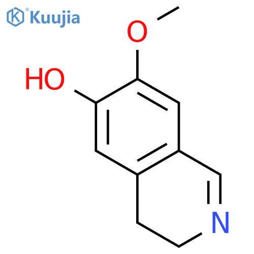 3,4-Dihydro-7-methoxy-6-isoquinolinol structure