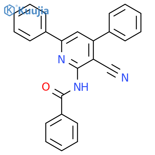 Benzamide, N-(3-cyano-4,6-diphenyl-2-pyridinyl)- structure