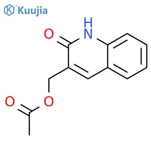 2(1H)-Quinolinone, 3-[(acetyloxy)methyl]- structure