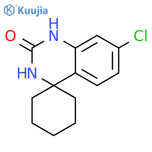 Spiro[cyclohexane-1,4'(1'H)-quinazolin]-2'(3'H)-one, 7'-chloro- structure