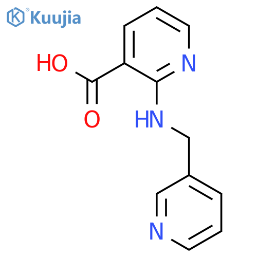 2-[(3-Pyridinylmethyl)amino]nicotinic acid structure