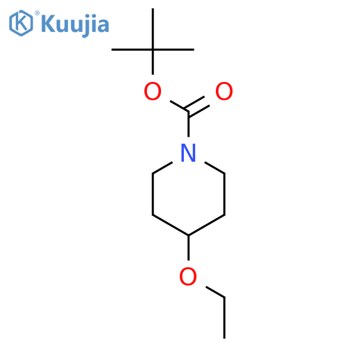 tert-Butyl 4-ethoxypiperidine-1-carboxylate structure