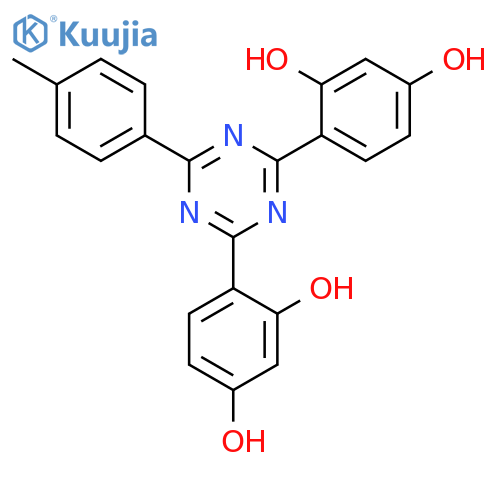1,3-BENZENEDIOL, 4,4'-[6-(4-METHYLPHENYL)-1,3,5-TRIAZINE-2,4-DIYL]BIS- structure