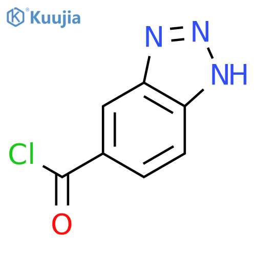 1H-Benzotriazole-5-carbonyl chloride (9CI) structure