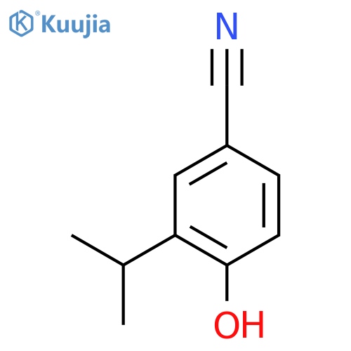 4-hydroxy-3-(propan-2-yl)benzonitrile structure