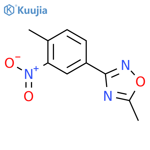 1,2,4-Oxadiazole, 5-methyl-3-(4-methyl-3-nitrophenyl)- structure